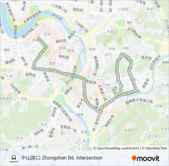 綠2左  Line Map