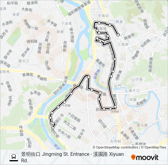 290副萬和 Bus Line Map
