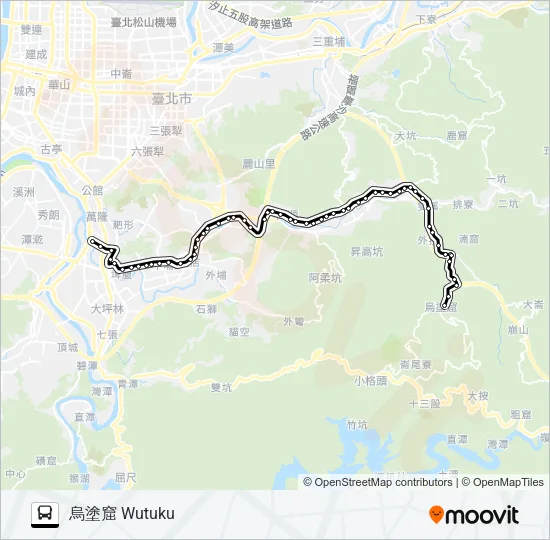 666烏塗窟  Line Map
