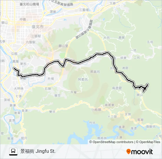 666華梵大學 Bus Line Map