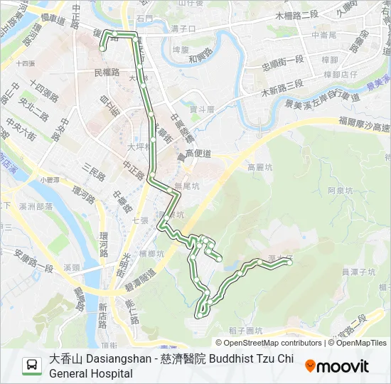 綠9 Bus Line Map