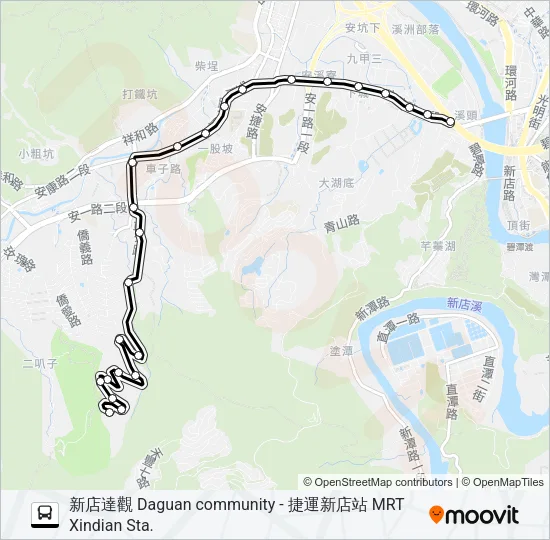 839 Bus Line Map