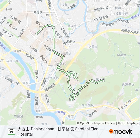 綠9耕莘 Bus Line Map