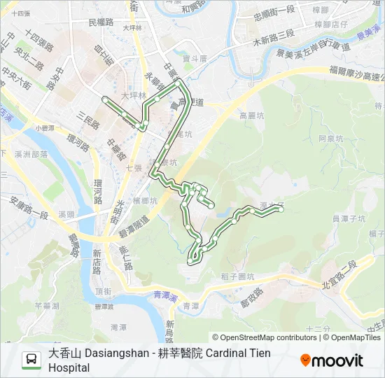 綠9耕莘 Bus Line Map