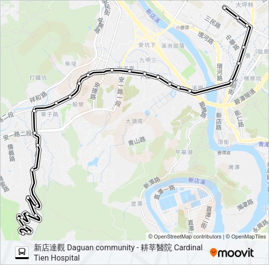 839耕莘 Bus Line Map