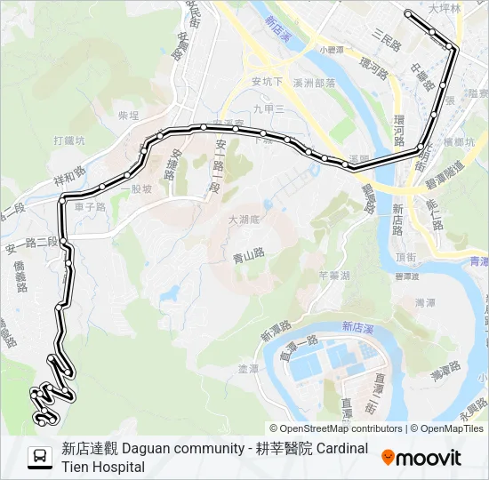839耕莘 Bus Line Map