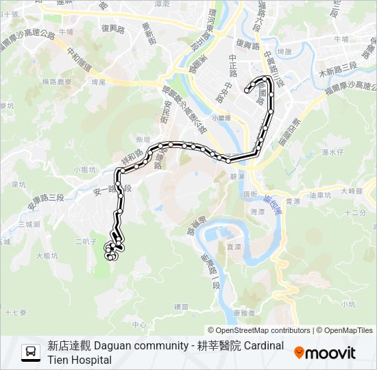 839耕莘 Bus Line Map