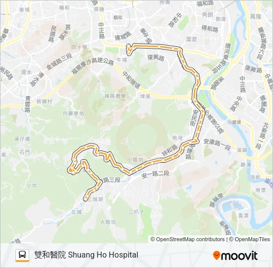 橘9 Bus Line Map