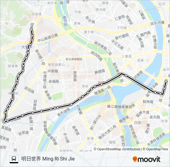 797 Bus Line Map