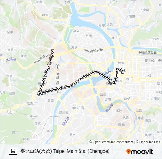 797 Bus Line Map