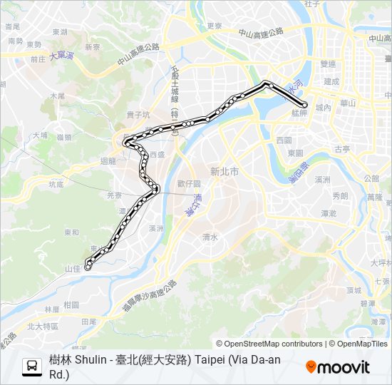 799 bus Line Map