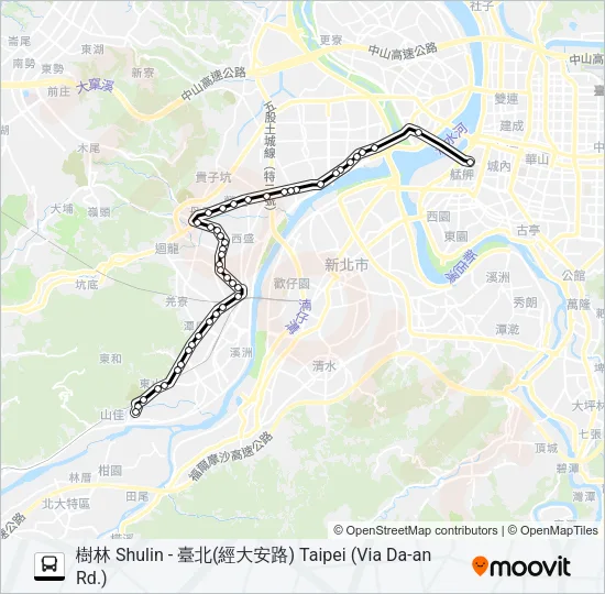 799 Bus Line Map