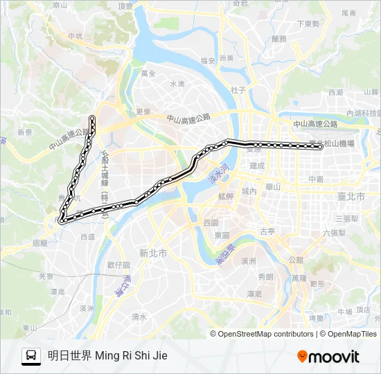 801 Bus Line Map