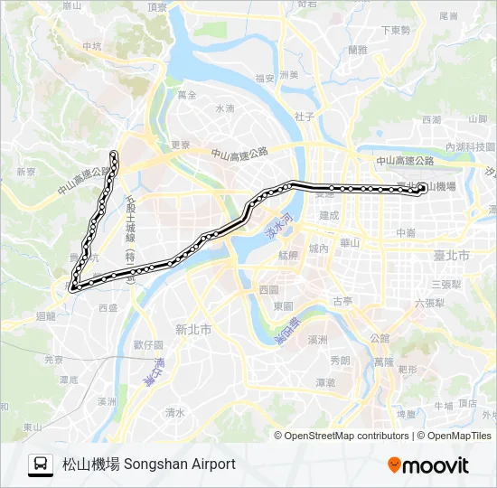 801 Bus Line Map