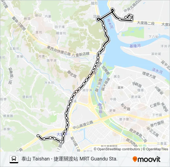 838 Bus Line Map