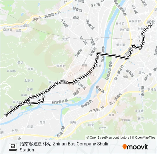 847 Bus Line Map