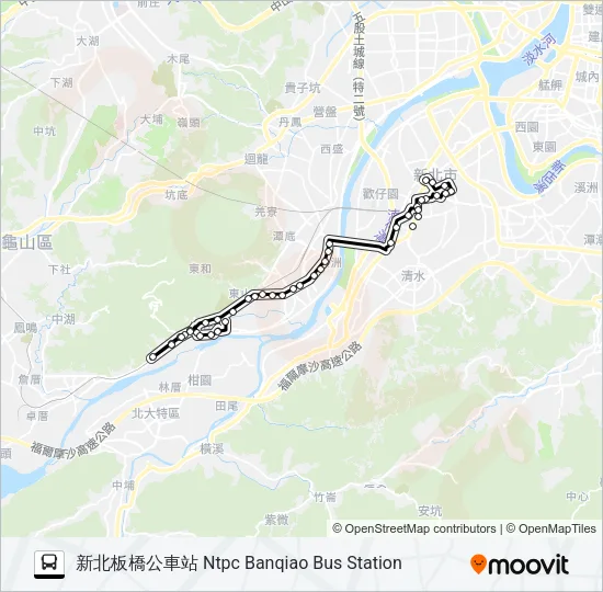 847 Bus Line Map
