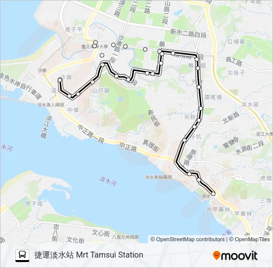 881 Bus Line Map