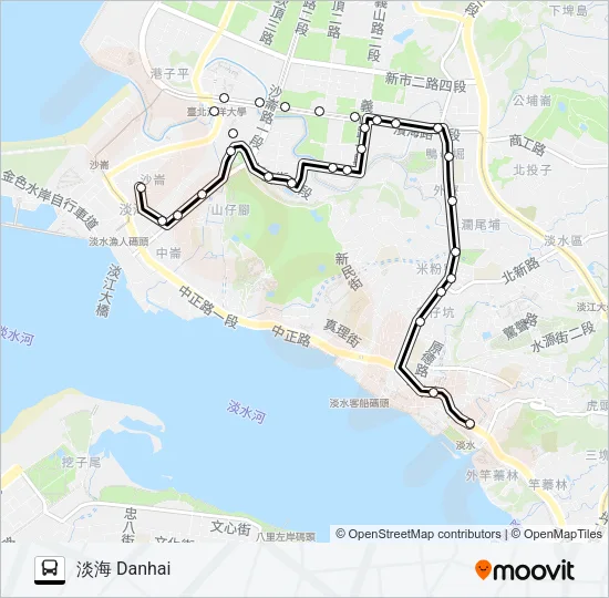 881 Bus Line Map