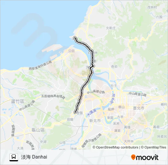 883 Bus Line Map