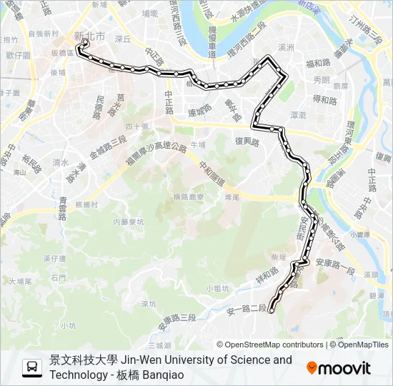 897 Bus Line Map