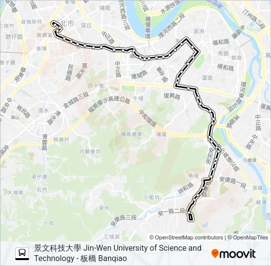897 Bus Line Map