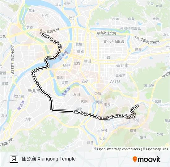 933 Bus Line Map