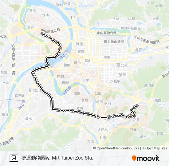 933 Bus Line Map