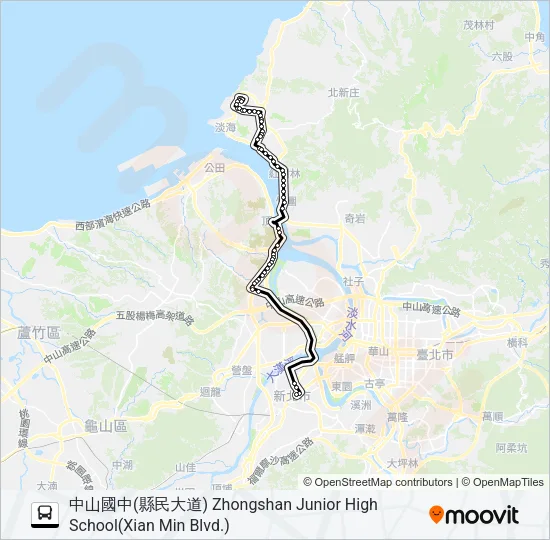 947 Bus Line Map