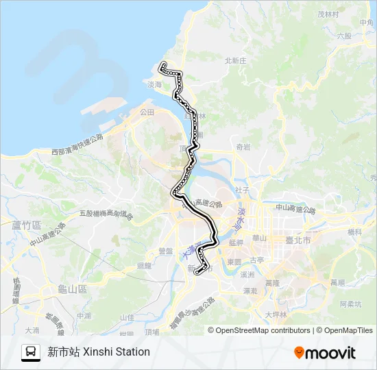 947 Bus Line Map