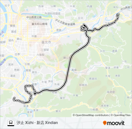 951汐止站 Bus Line Map