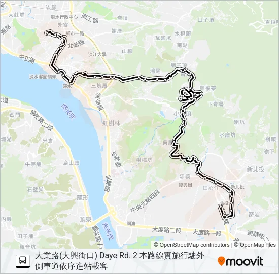 巴士631的線路圖