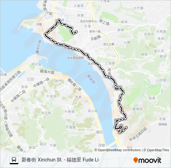 837 Bus Line Map