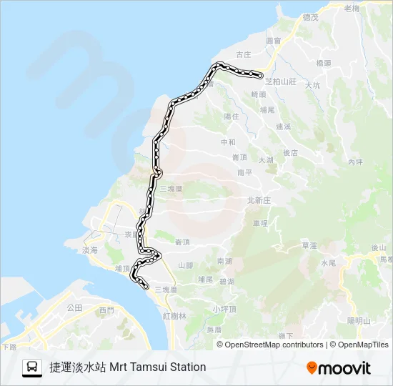 860 Bus Line Map