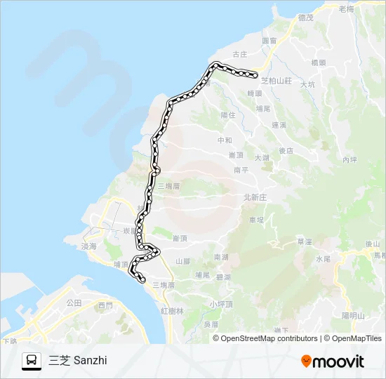 860 Bus Line Map