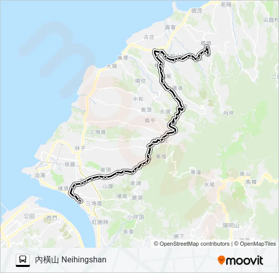 866 Bus Line Map