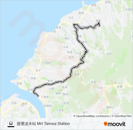 866 Bus Line Map