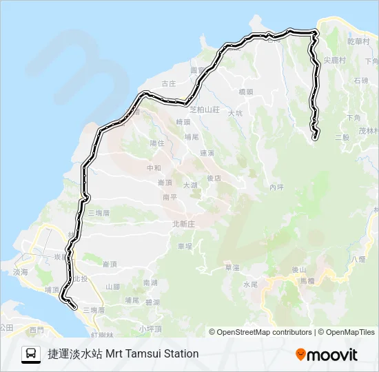 867 Bus Line Map