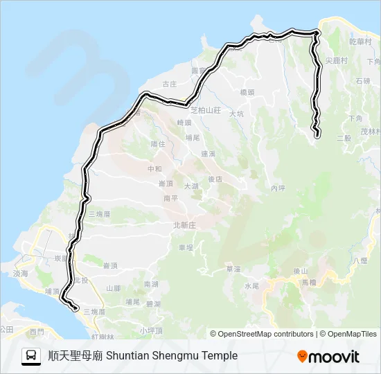 867 Bus Line Map