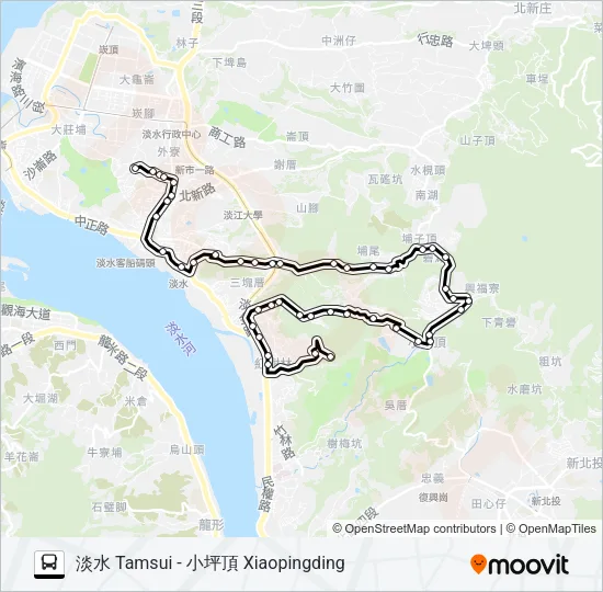868 Bus Line Map