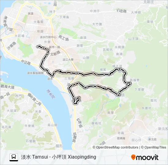868 Bus Line Map