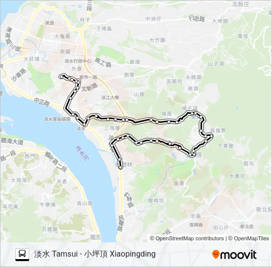 868 Bus Line Map