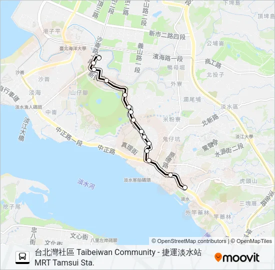 869 Bus Line Map