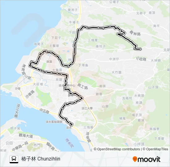 871 Bus Line Map