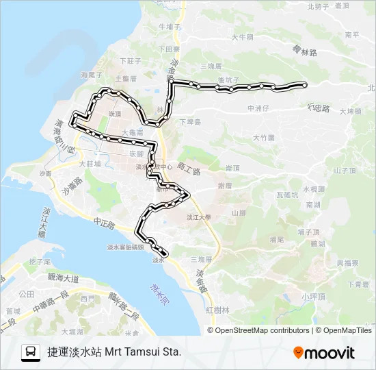 871 Bus Line Map