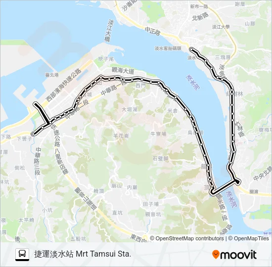 878 Bus Line Map