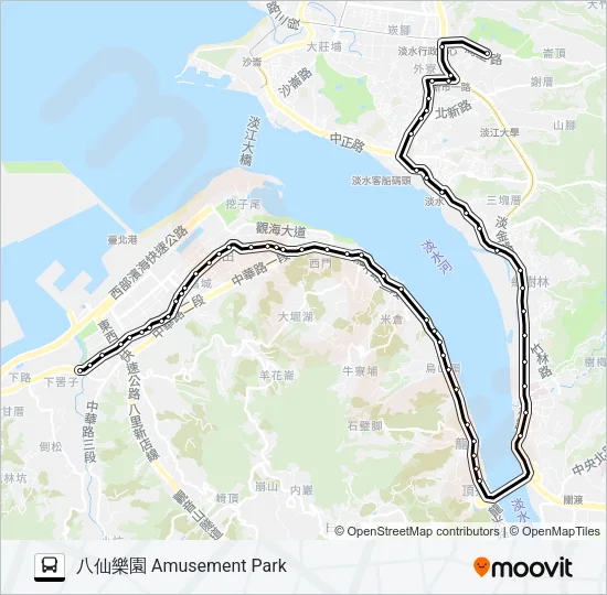 878 Bus Line Map