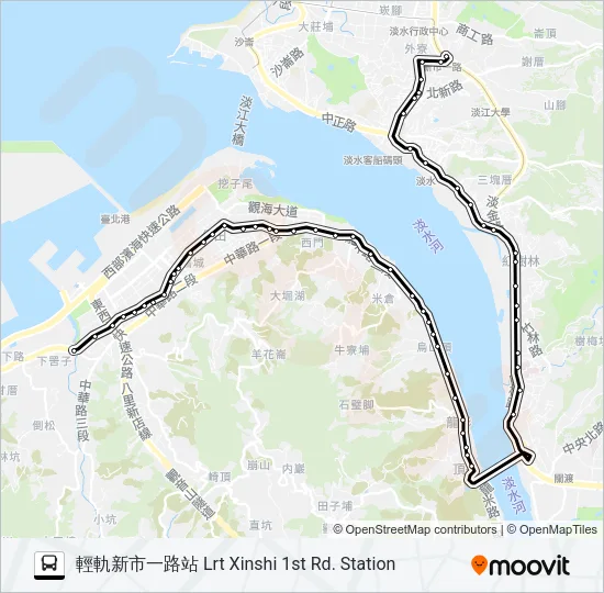878 Bus Line Map