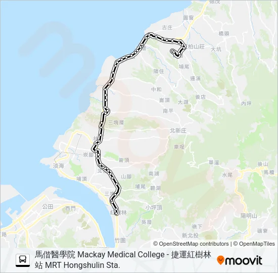 882 Bus Line Map