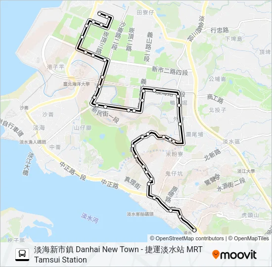 894 Bus Line Map